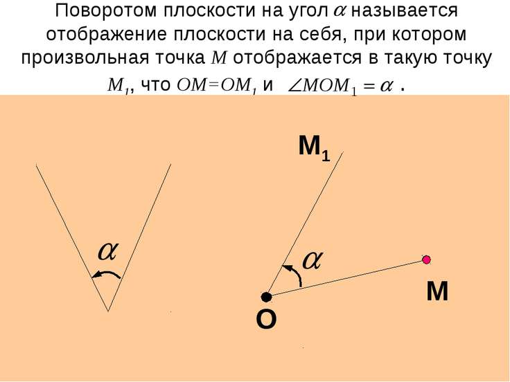 Поворот - презентация по Геометрии