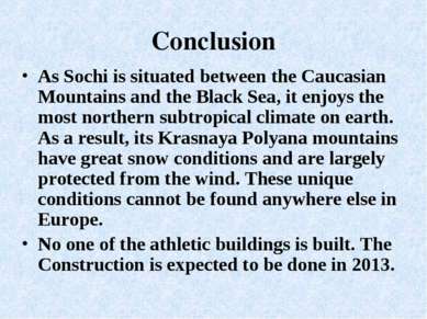 As A Conclusion