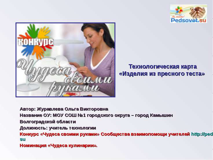 Технологическая карта на конкурс Технологическая карта на конкурс