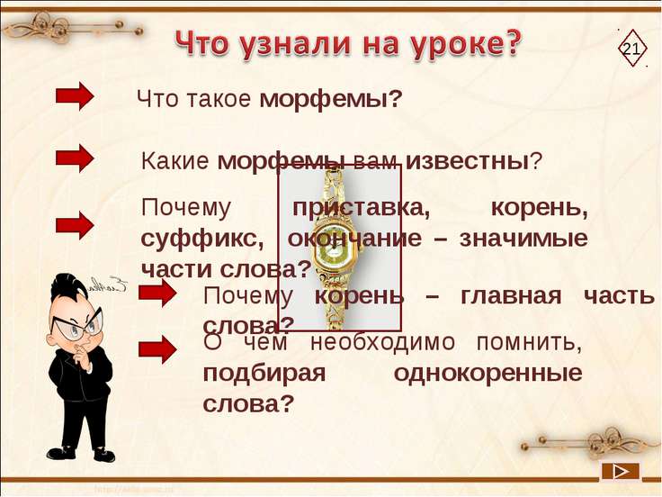 Стих о морфемах Стих о морфемах