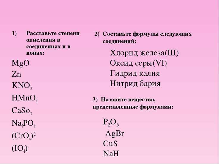 значит, как определитб степень окисления хлорида железа 2 физиотерапии очень