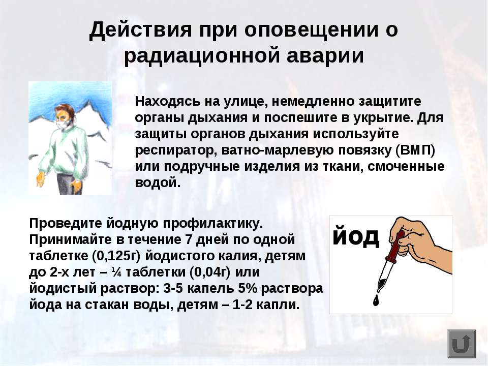 При аварии с выбросом хлора подручные средства смачиваются