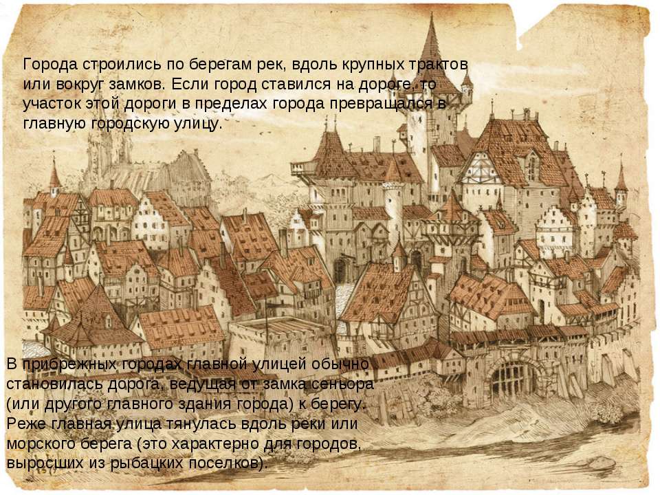 Рассказ тему в средневековый город на путешествие