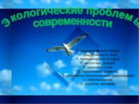 Экологические проблемы современности