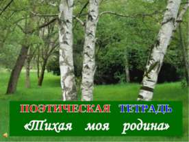 Тихая моя Родина