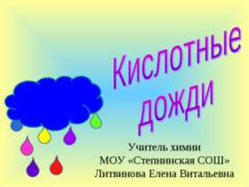 Кислотные дожди