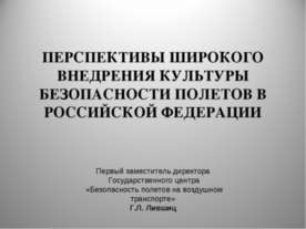 Безопасность на воздушном транспорте