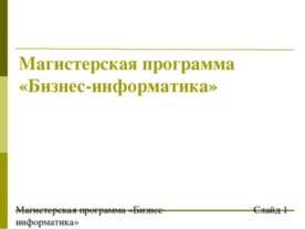 Бизнес-информатика