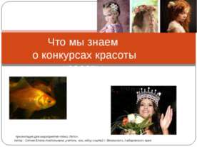 Что мы знаем о конкурсах красоты