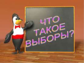 Что такое выборы?