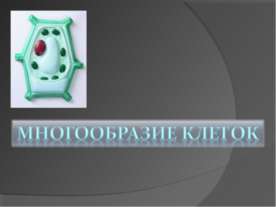 Многообразие клеток