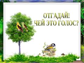 Отгадай! Чей это голос?