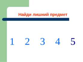 Найди лишний предмет
