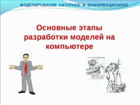 Основные этапы разработки моделей на компьютере