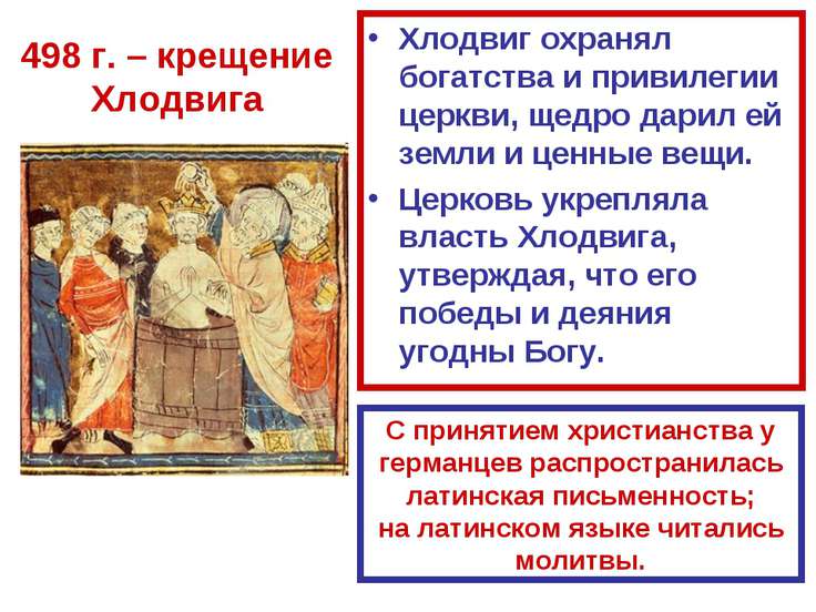 Презентация хлодвиг 6 класс