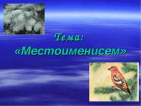 Местоименисем
