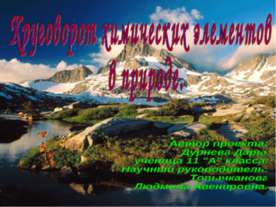 Круговорот химических элементов в природе