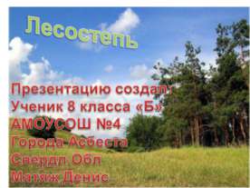 Лесостепь