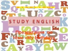My birthday