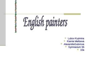 English painters