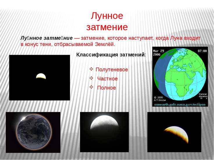 Презентация на тему система земля луна по астрономии 11 класс