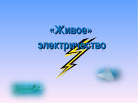 «Живое» электричество