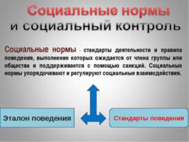 Социальные нормы и социальный контроль