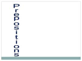 Prepositions