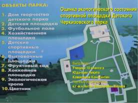 Оценка экологического состояния спортивной площадки Детского Черкизовского парка