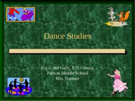 Dance Studies