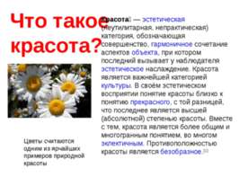Что такое красота?