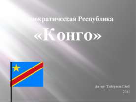 Демократическая Республика «Конго»