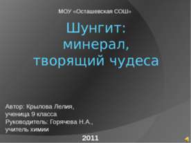 Шунгит: минерал,творящий чудеса