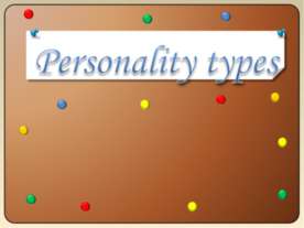 Personality types