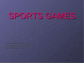 SPORTS GAMES