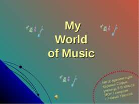 My World of Music