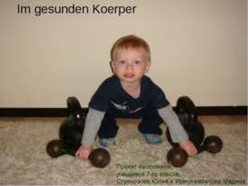 Im gesunden Koerper