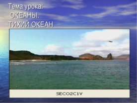 Океаны. Тихий океан