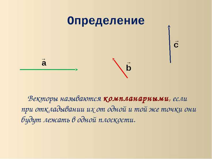 10 класс геометрия атанасян компланарные векторы презентация