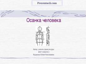 Осанка человека
