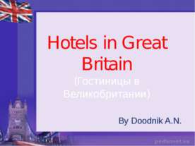 Hotels in Great Britain