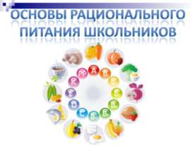 Основы рационального Питания школьников