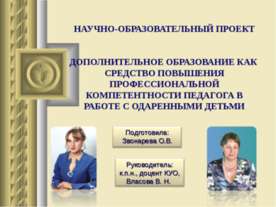 Дополнительное образование как средство повышения профессиональной компетентн...