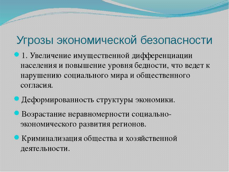 Основные угрозы национальной безопасности презентация