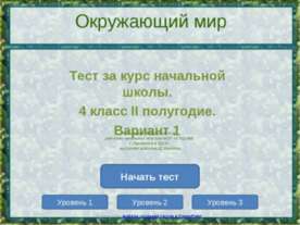 Тест за курс начальной (4 класс)