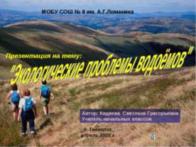 Экологические проблемы водоёмов
