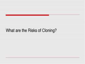 What are the Risks of Cloning?