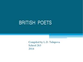 BRITISH POETS