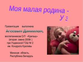 Моя малая родина - Узда