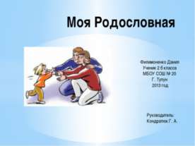 Моя родословная 2 класс